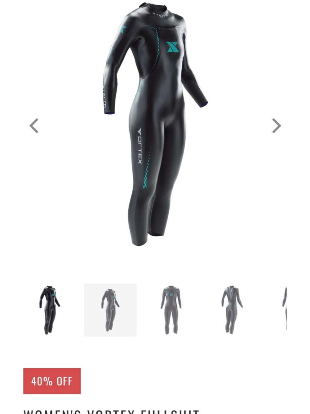 Xterra Women's Vortex Fullsuit Wetsuit - Large - worn 1x